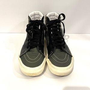 VANS SK8-HI Mixed Utility Camo Green with Black High Top Sneakers -M 5.5/W7